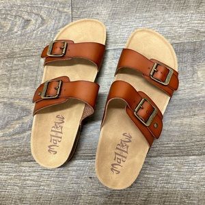 Double Strap Slide Sandal